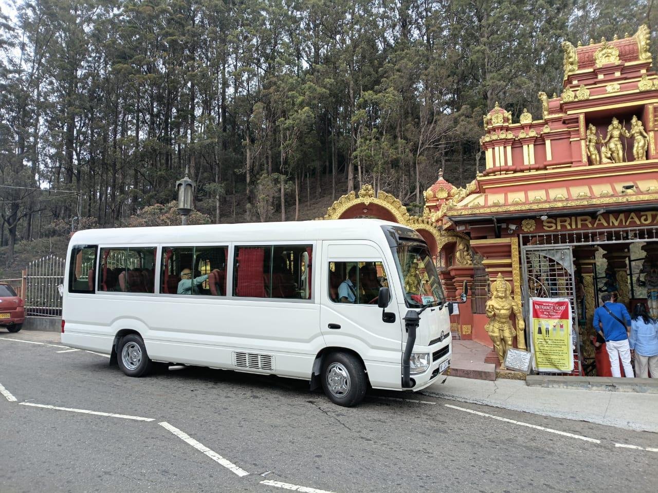 Toyota Coaster bus exterior